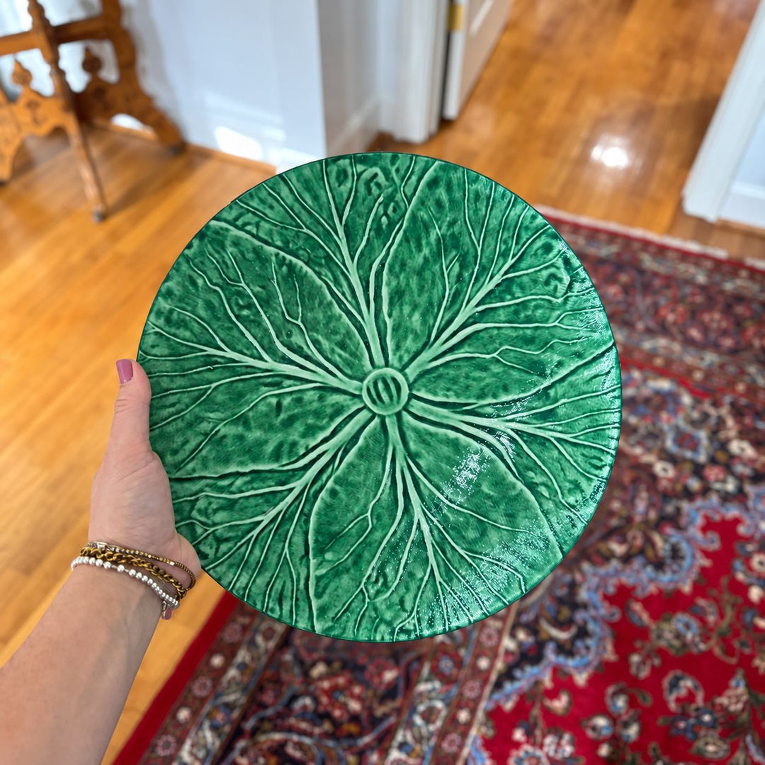 Grandmillennial China Plate Cutting Board - Cabbage Serving Piece Home with Hillary 