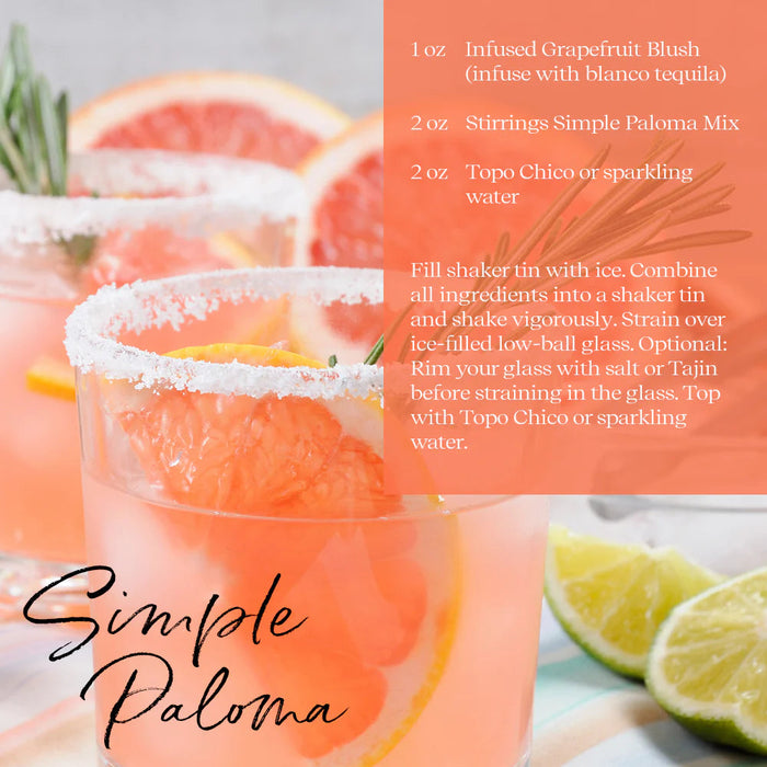 Grapefruit Blush Cocktail Infusion Cocktail Mix The Southern Spirit 