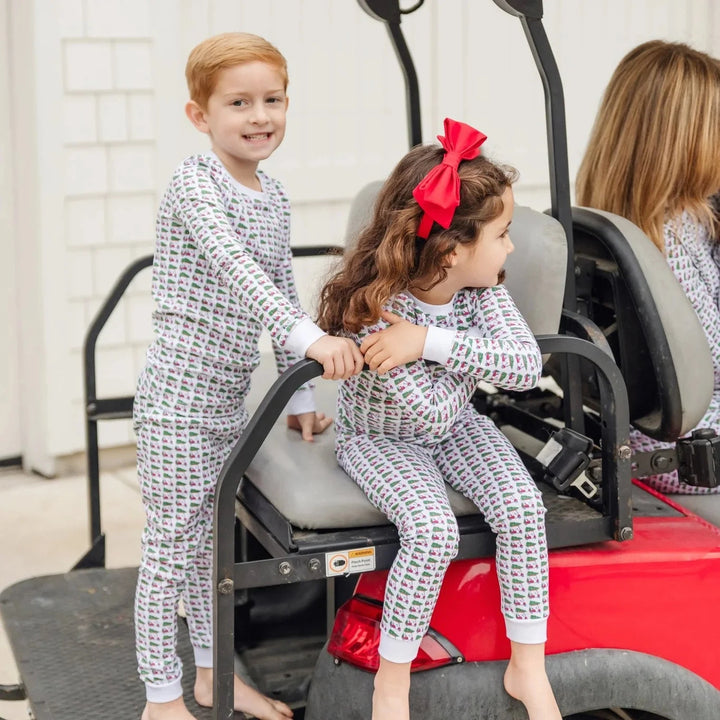 Grayson Pajama Pant Set - Christmas at the Club Boy Pajamas Lila & Hayes 