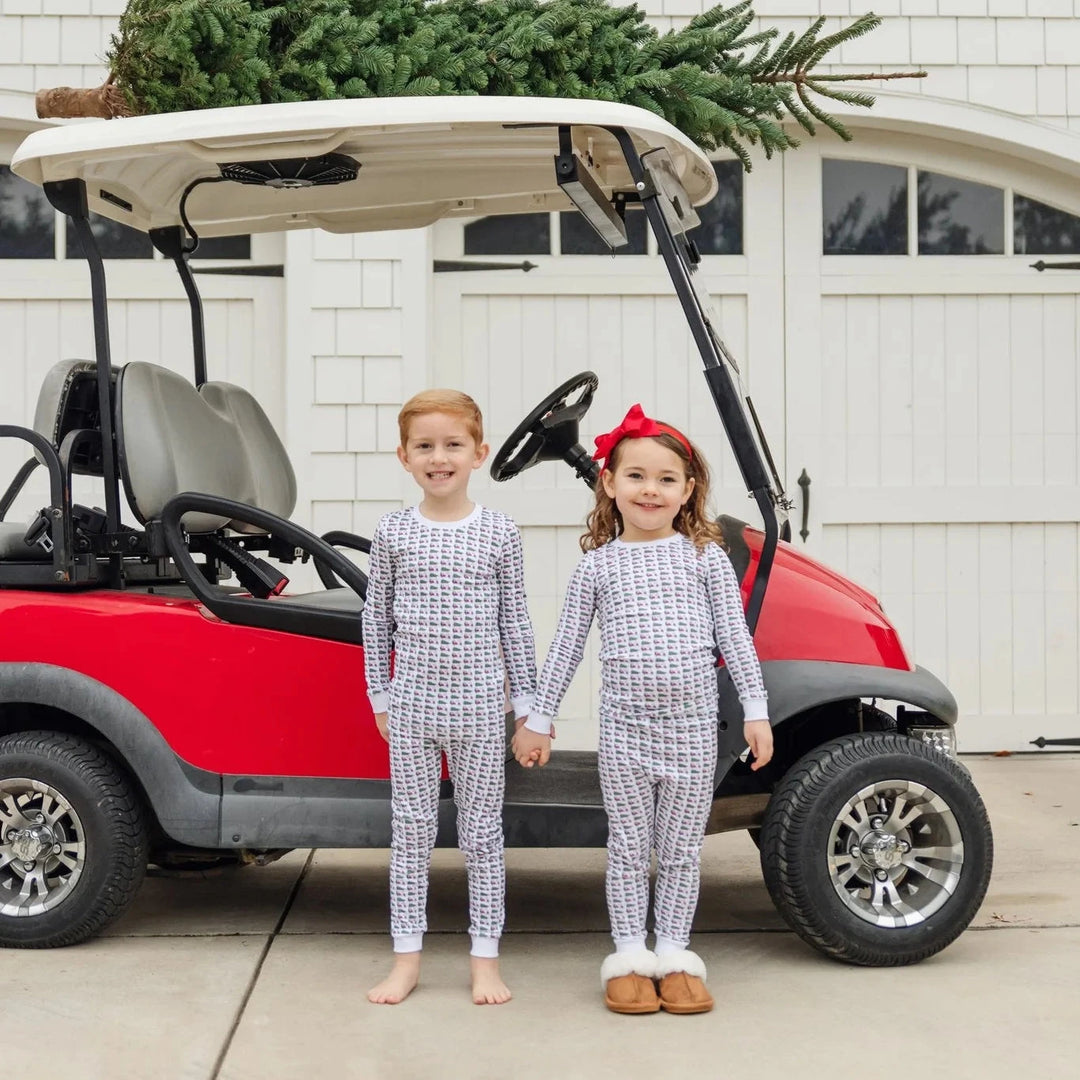 Grayson Pajama Pant Set - Christmas at the Club Boy Pajamas Lila & Hayes 