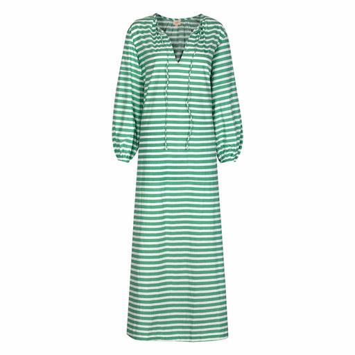 Green and White Stripe Sienna Dress Womens Dress Sunshine Tienda 