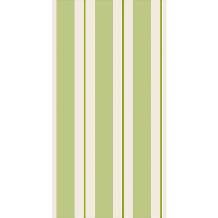 Green Awning Stripe Guest Napkins Paper Napkins Hester and Cook 
