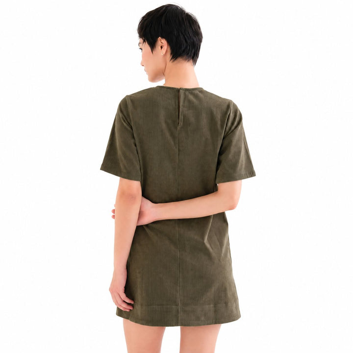 Green Corduroy Dress Womens Dress Compania Fantastica 
