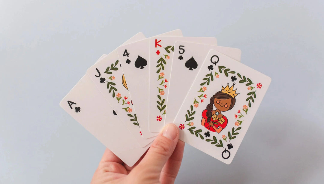 Green Floral Deck of Playing Cards Playing Cards Pippi Post 
