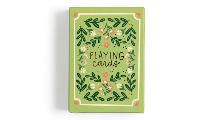 Green Floral Deck of Playing Cards Playing Cards Pippi Post 