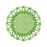 Green Rattan Round Paper Placemats Placemats Rosanne Beck 