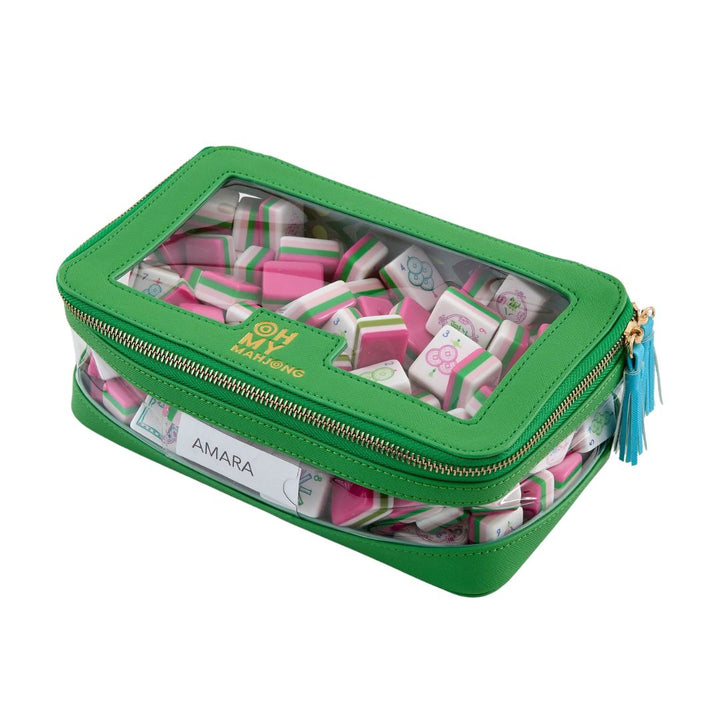 Green Tile Storage Bag Game Oh My Mahjong 