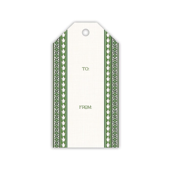 Green Verdigris Fiore Border Gift Tags Gift Tags & Labels Rosanne Beck 
