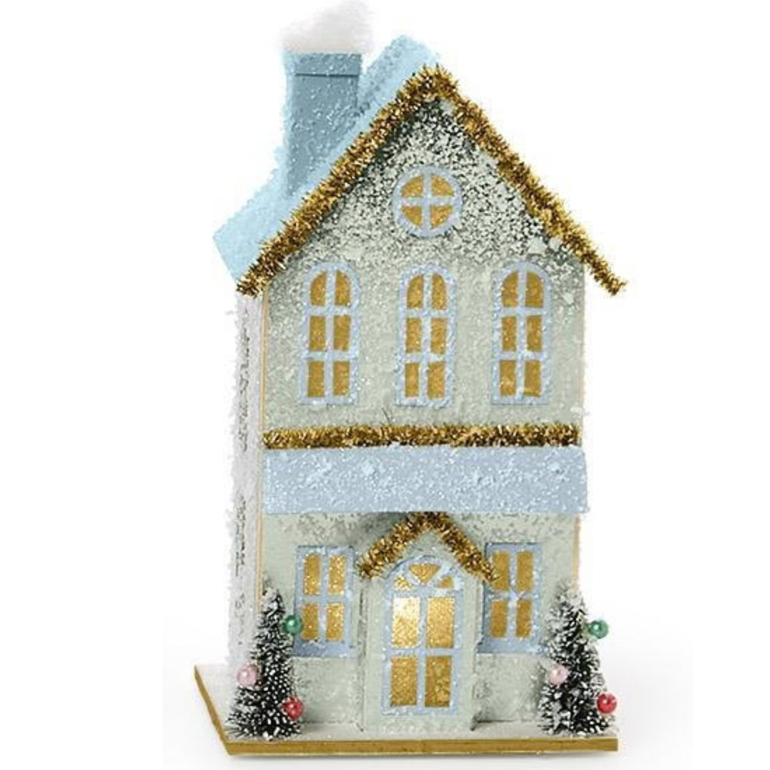 Hand Crafted Light-Up House - Christmas