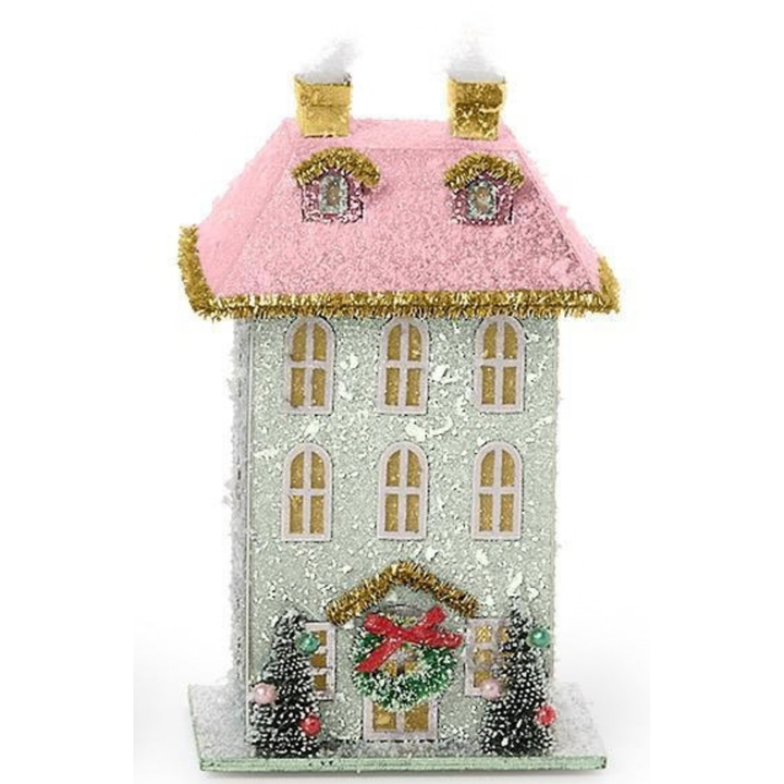 Hand Crafted Light-Up House - Christmas