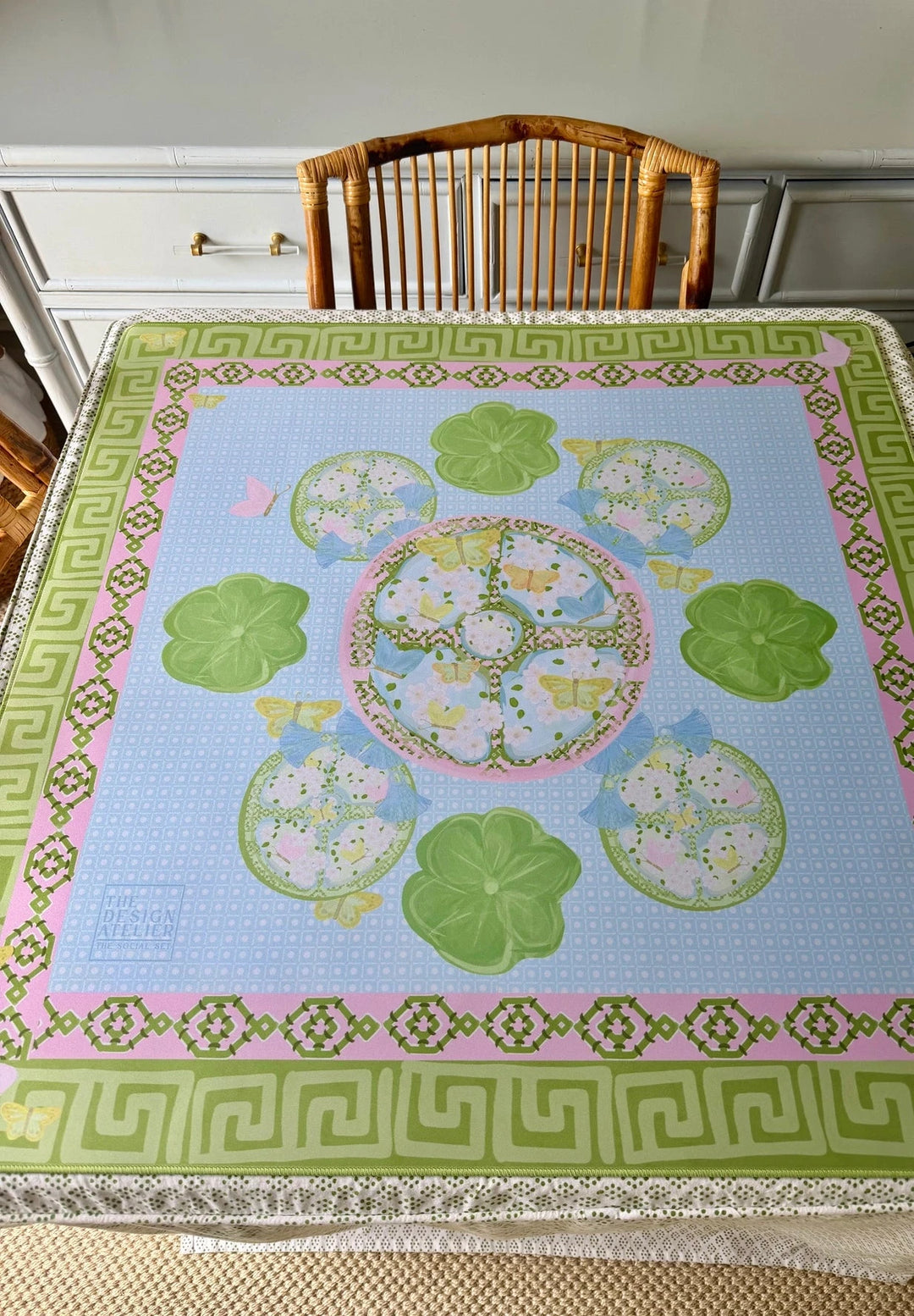 Greer Papillon Society Mahjong Mat Game The Design Atelier 