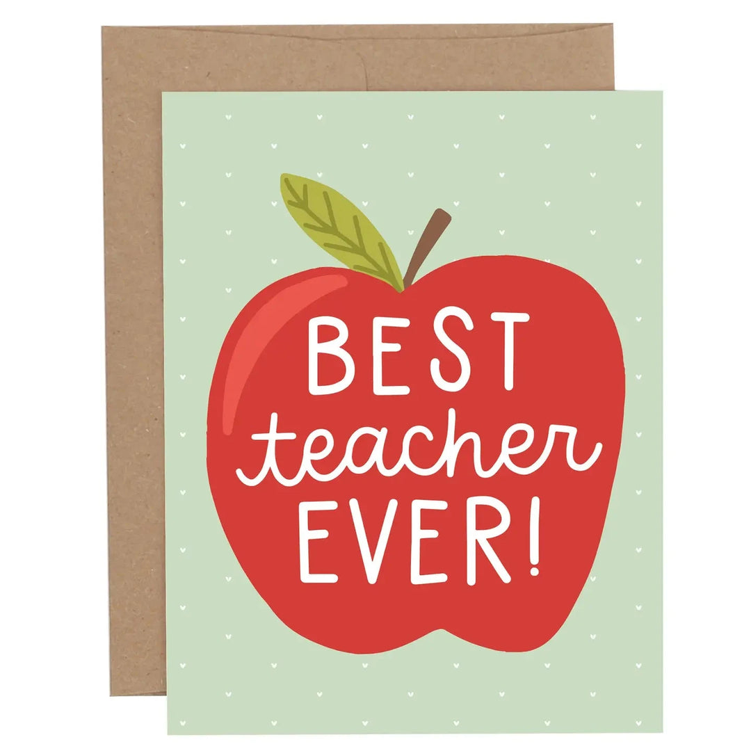 Greeting Card - Best Teacher Greeting Card Pippi Post 