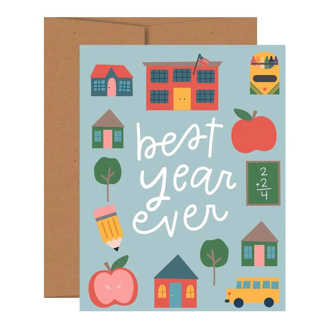 Greeting Card - Best Year Ever Greeting Card Pippi Post 