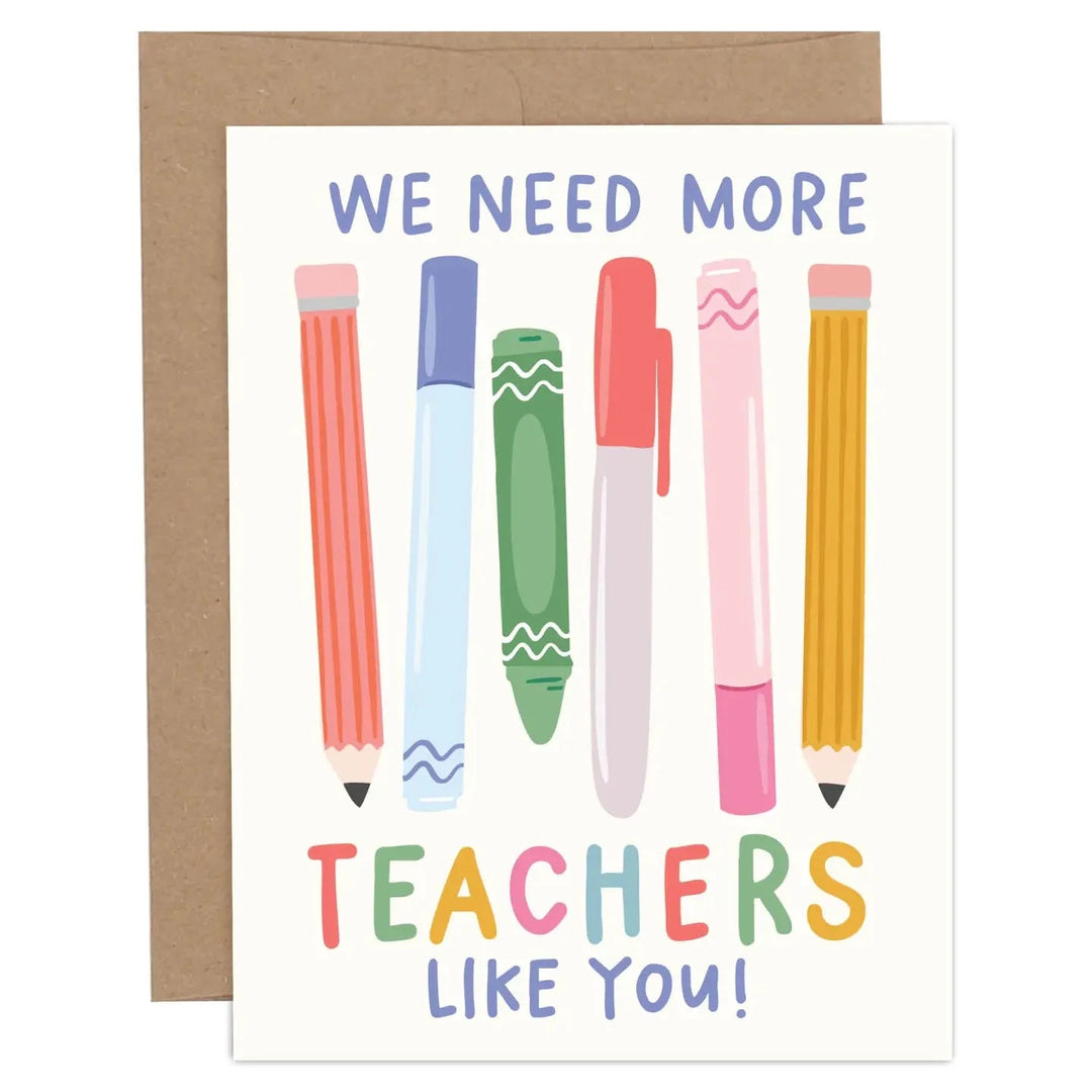 Greeting Card - More Teachers Like You Greeting Card Pippi Post 