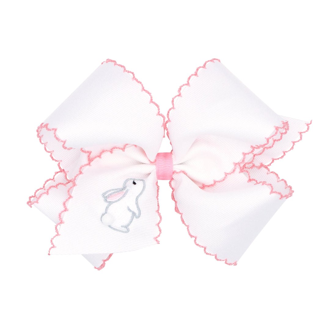 Grosgrain Bunny Tail Bows Hair Bow WeeOnes King 