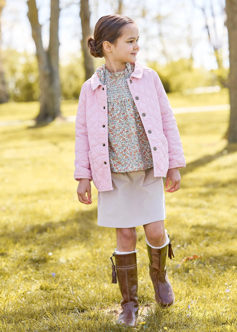 Hallie Top - James Floral Girl Shirt Little English 