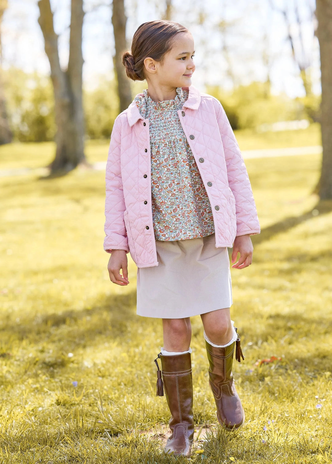 Hallie Top - James Floral Girl Shirt Little English 