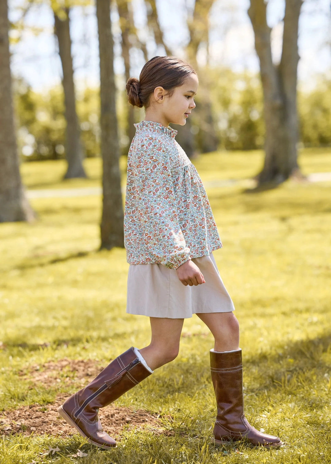 Hallie Top - James Floral Girl Shirt Little English 