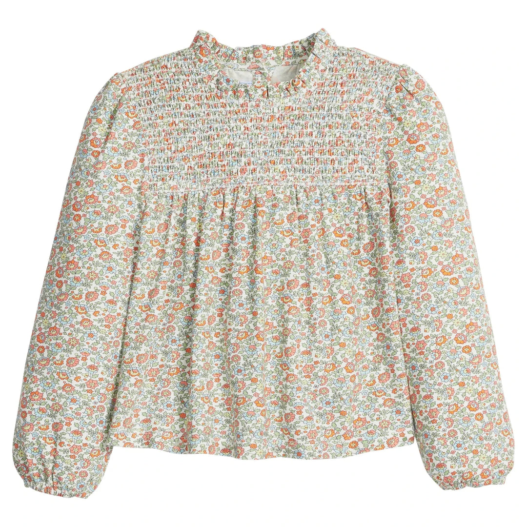 Hallie Top - James Floral Girl Shirt Little English 