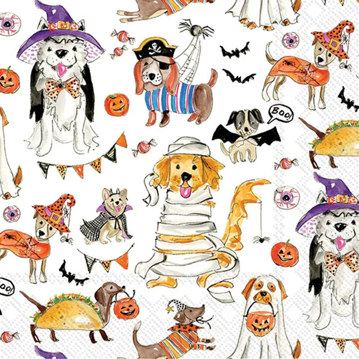 Halloween Dogs Cocktail Napkins Cocktail Napkins Boston International 