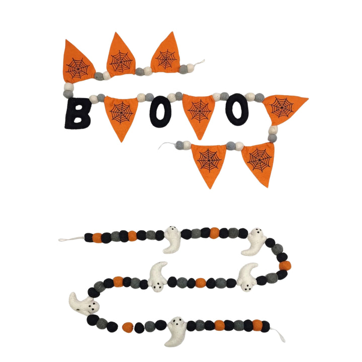 Halloween Felt Garland Halloween Decor 180 Degrees 