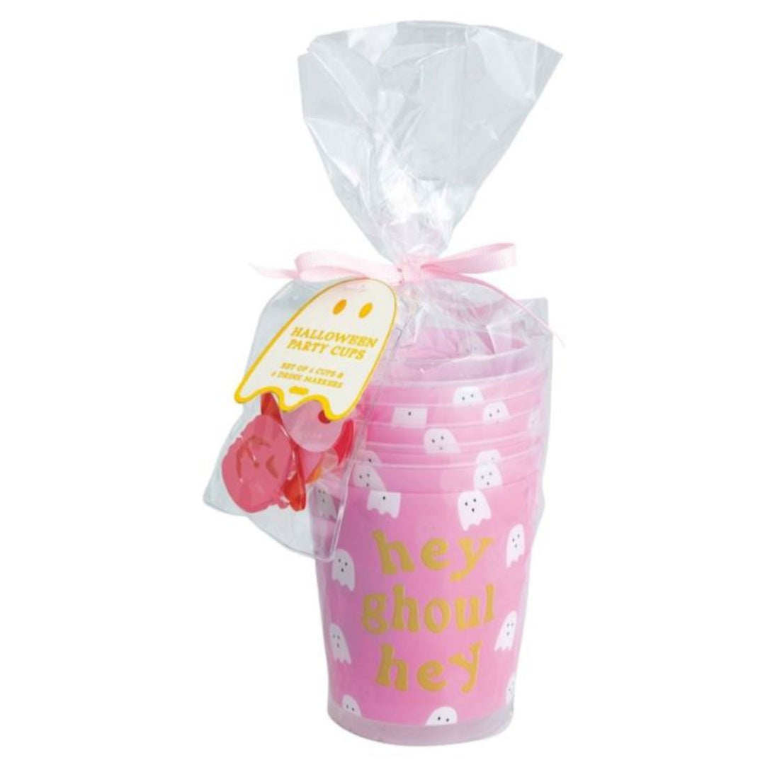 Halloween Party Cup Sets Drinkware MudPie Hey Ghoul Hey 