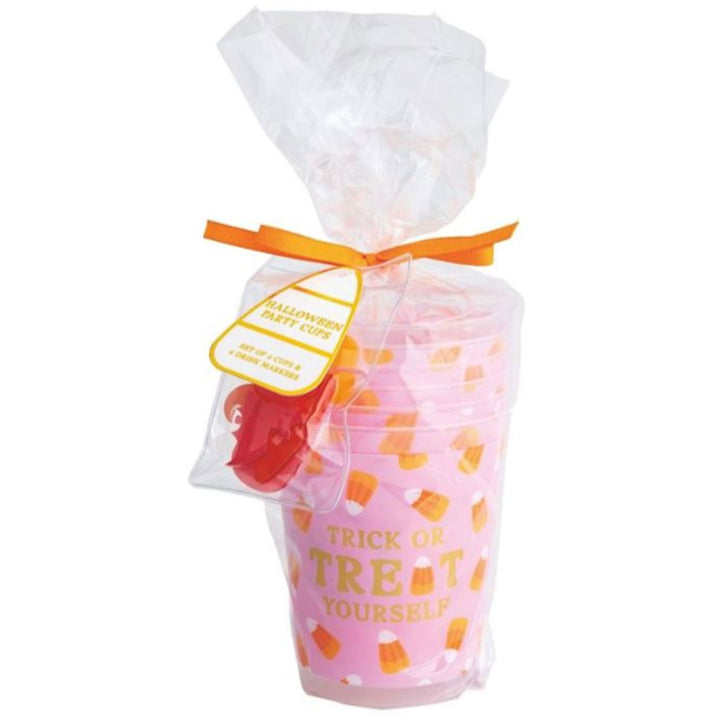 Halloween Party Cup Sets Drinkware MudPie Trick or Treat Yourself 