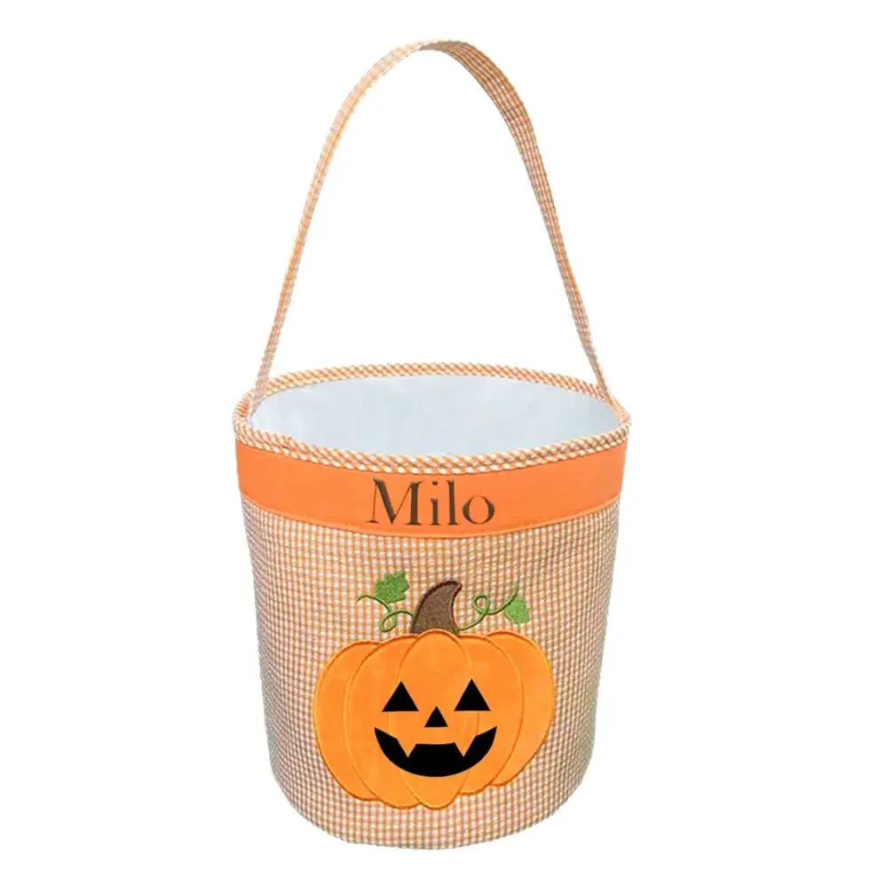 Halloween Pumpkin Tote Halloween Bag Bits & Bows 
