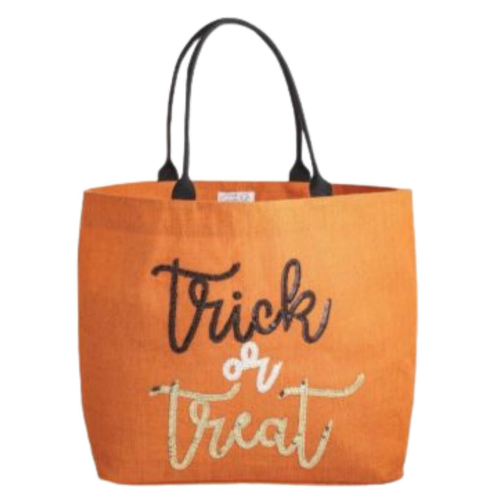Halloween Sparkle Totes Tote MudPie Orange Trick-or-Treat 