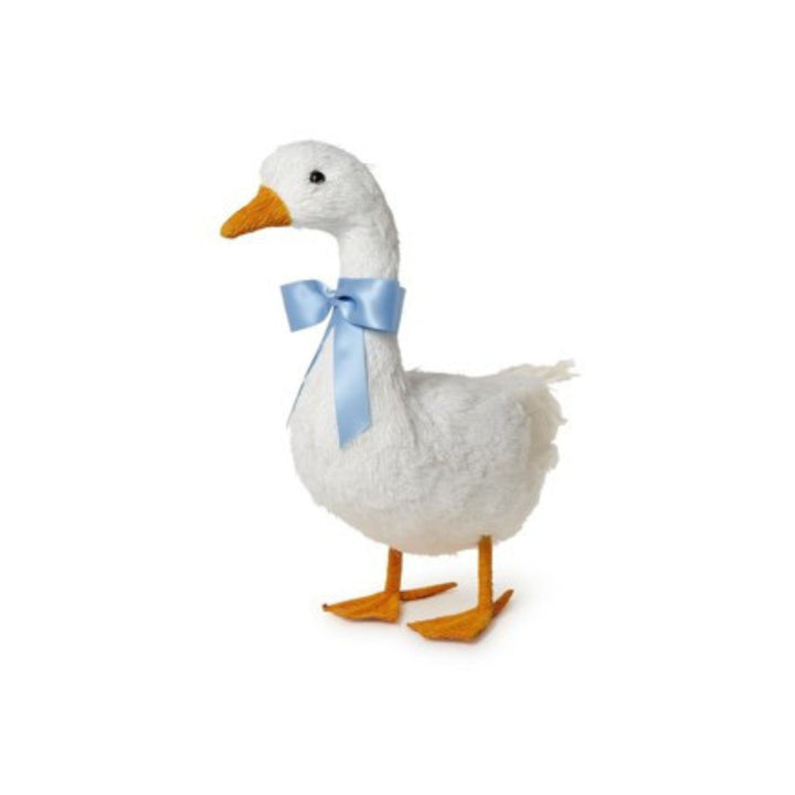 Hand-Crafted Geese with Satin Bows Easter Decorations Two's Company Large 