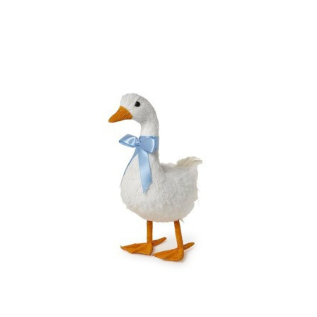 Hand-Crafted Geese with Satin Bows Easter Decorations Two's Company Small 