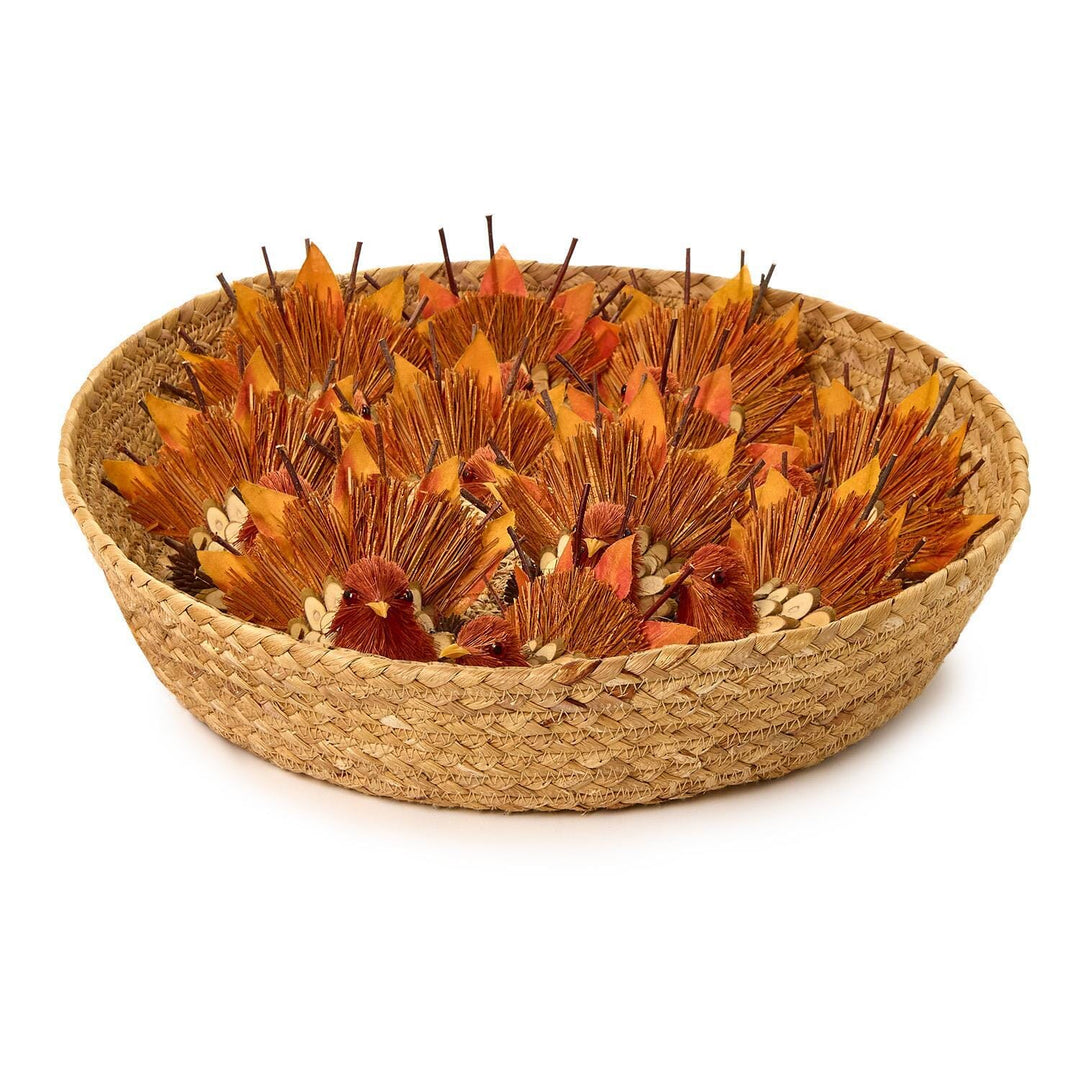 Hand-Crafted Turkey Place Card Holder Fall Decor Two's Company 
