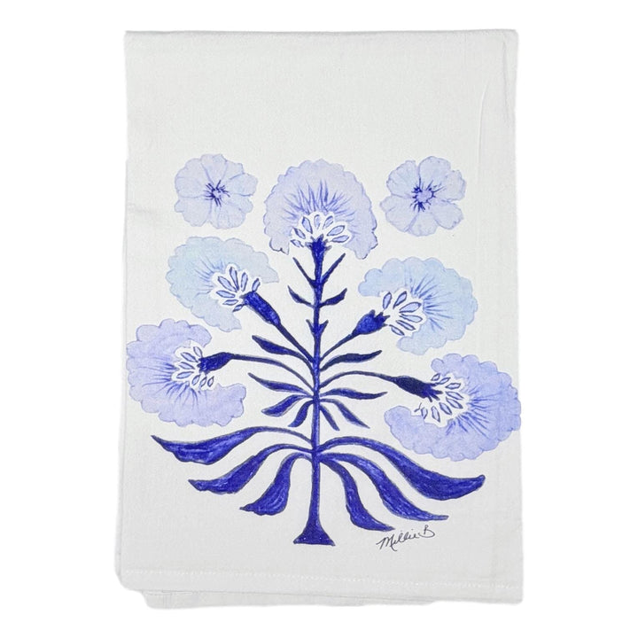 Hand Printed Kitchen Flour Sack Towels Kitchen Towel Low Country Linens Poppy Love 