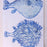 Hand Printed Kitchen Flour Sack Towels Kitchen Towel Low Country Linens Pufferfish 