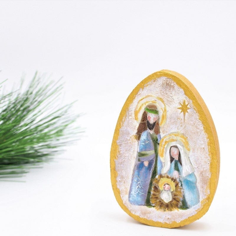 Handpainted Oval Holy Family Home Decor Trade Cie 
