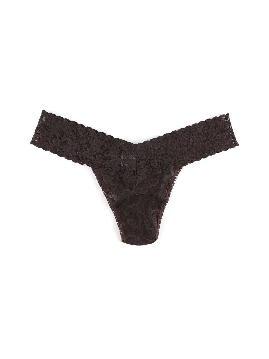 Hanky Panky Low Rise Thong Under Garment Hanky Panky Chocolate Noir Brown 