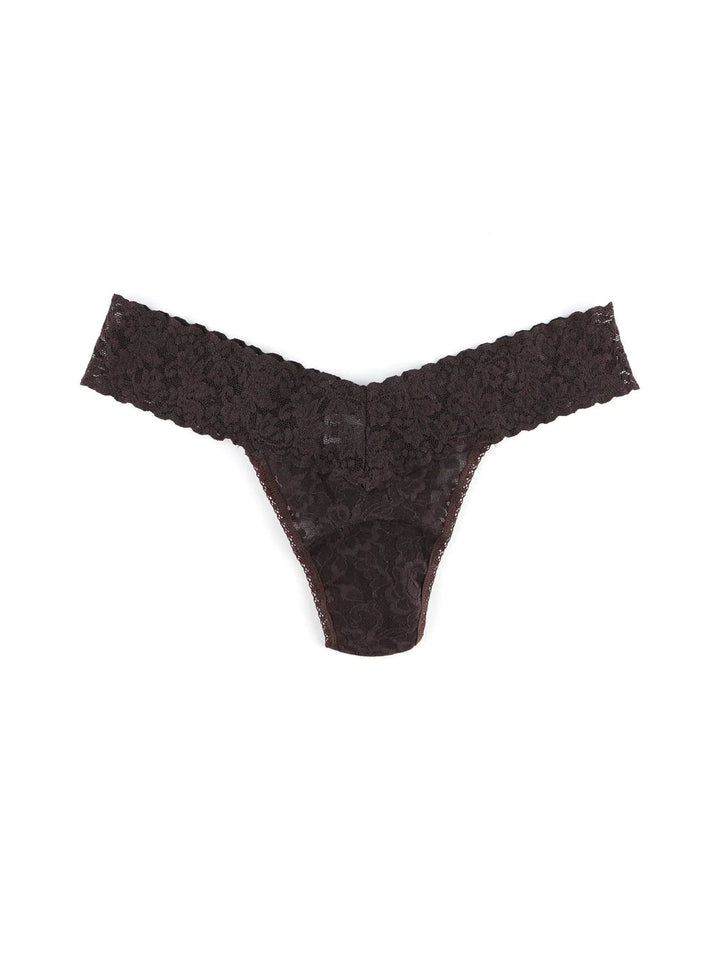 Hanky Panky Low Rise Thong Under Garment Hanky Panky Chocolate Noir Brown 