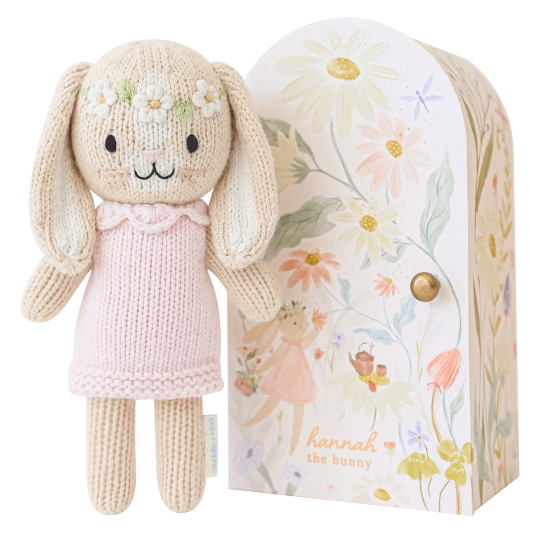 Hannah The Bunny - Tiny in Box Plush Toy Cuddle + Kind 
