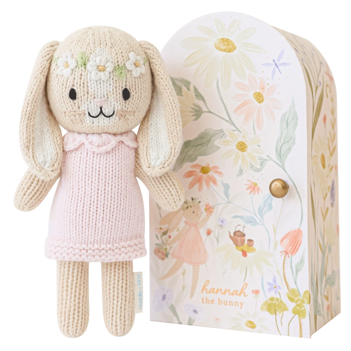 Hannah The Bunny - Tiny in Box Plush Toy Cuddle + Kind 