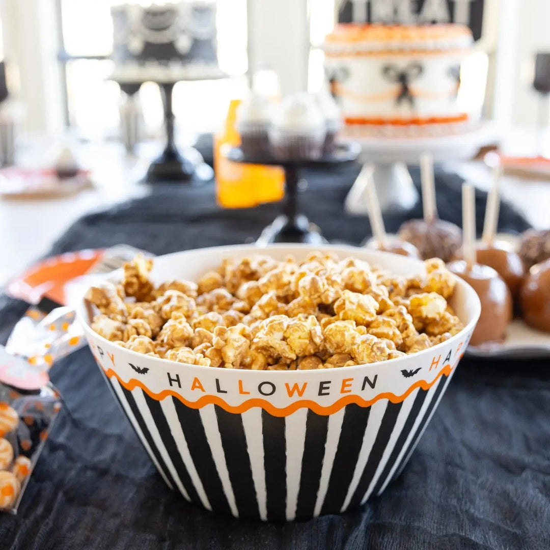 Happy Halloween Bamboo Bowl Halloween Decor My Mind's Eye 