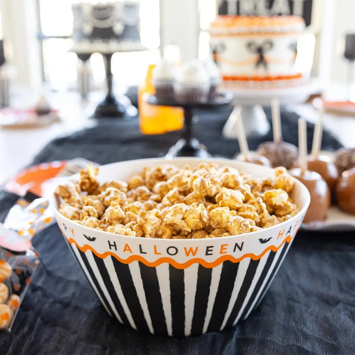 Happy Halloween Bamboo Bowl Halloween Decor My Mind's Eye 