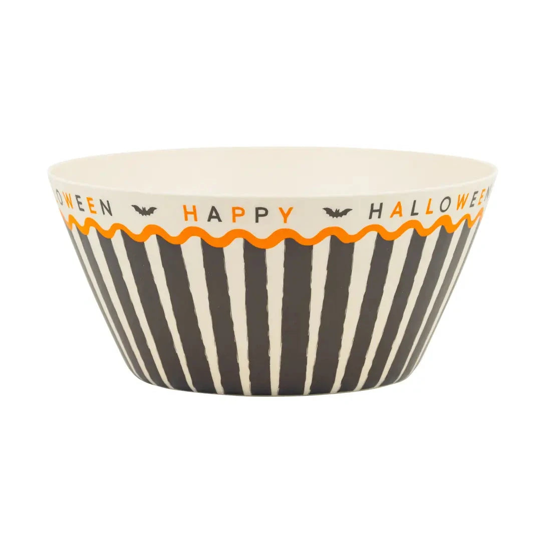 Happy Halloween Bamboo Bowl Halloween Decor My Mind's Eye 