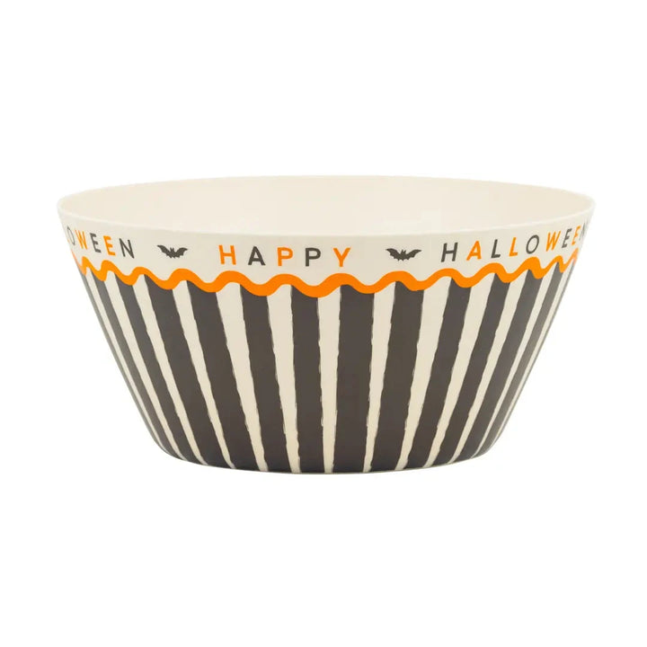 Happy Halloween Bamboo Bowl Halloween Decor My Mind's Eye 