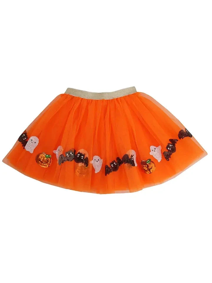 Happy Halloween Tutu Girl Skirt Sparkle Sisters 