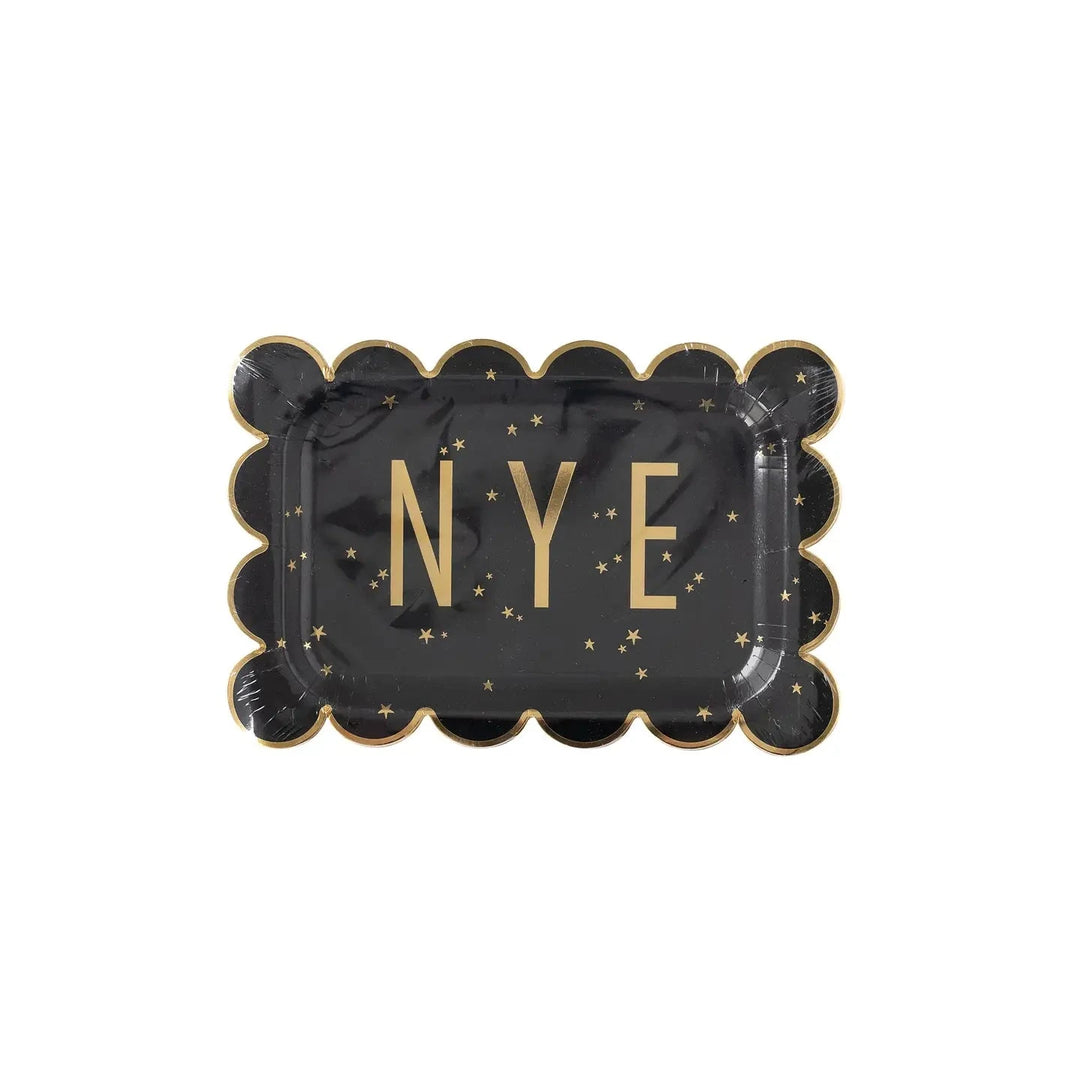 Happy New Year Nye Scallop Paper Plates Paper Products My Mind's Eye 
