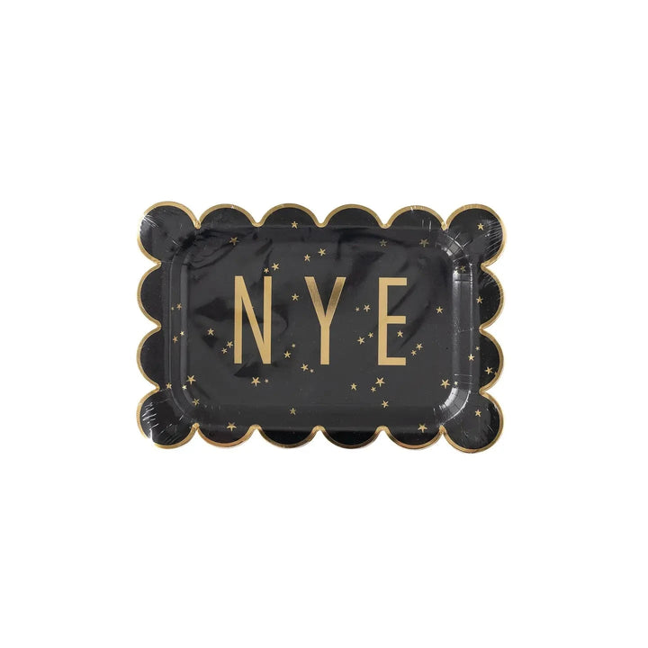 Happy New Year Nye Scallop Paper Plates Paper Products My Mind's Eye 