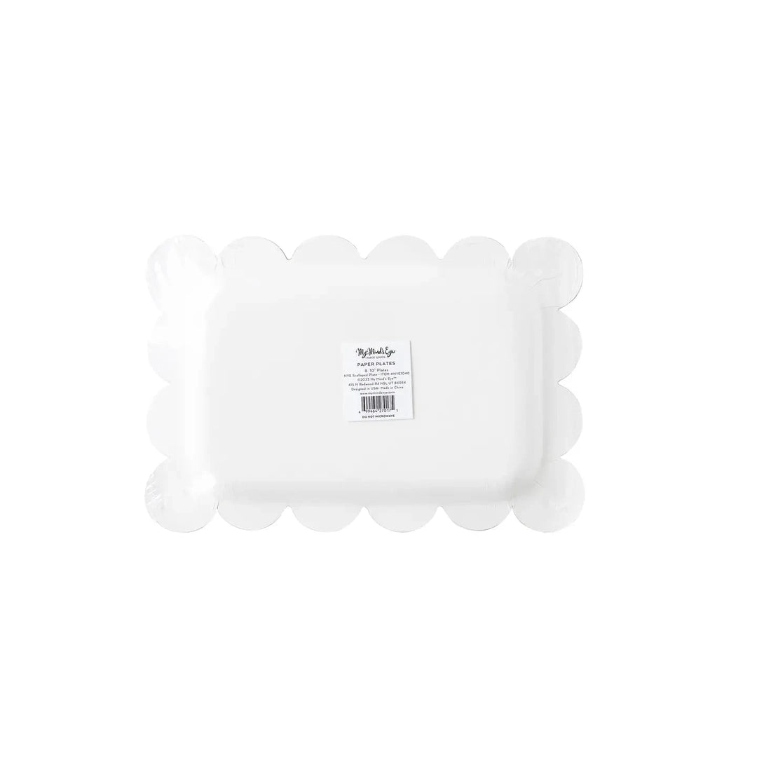 Happy New Year Nye Scallop Paper Plates Paper Products My Mind's Eye 