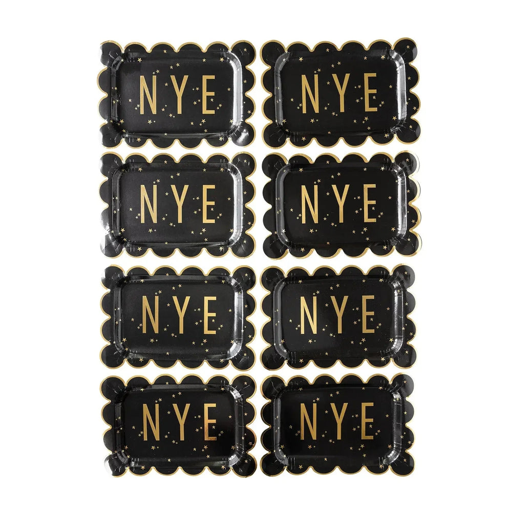 Happy New Year Nye Scallop Paper Plates Paper Products My Mind's Eye 