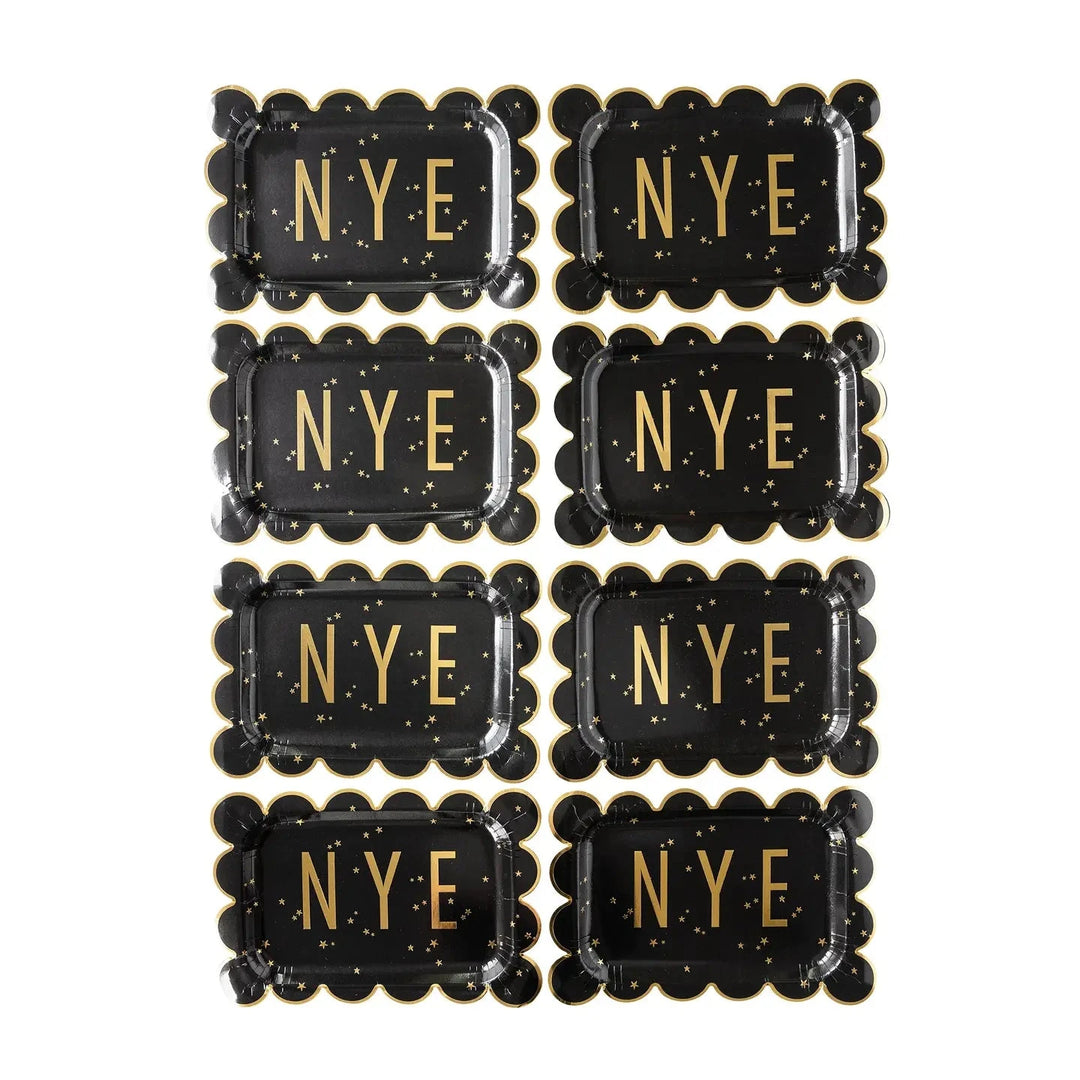 Happy New Year Nye Scallop Paper Plates Paper Products My Mind's Eye 