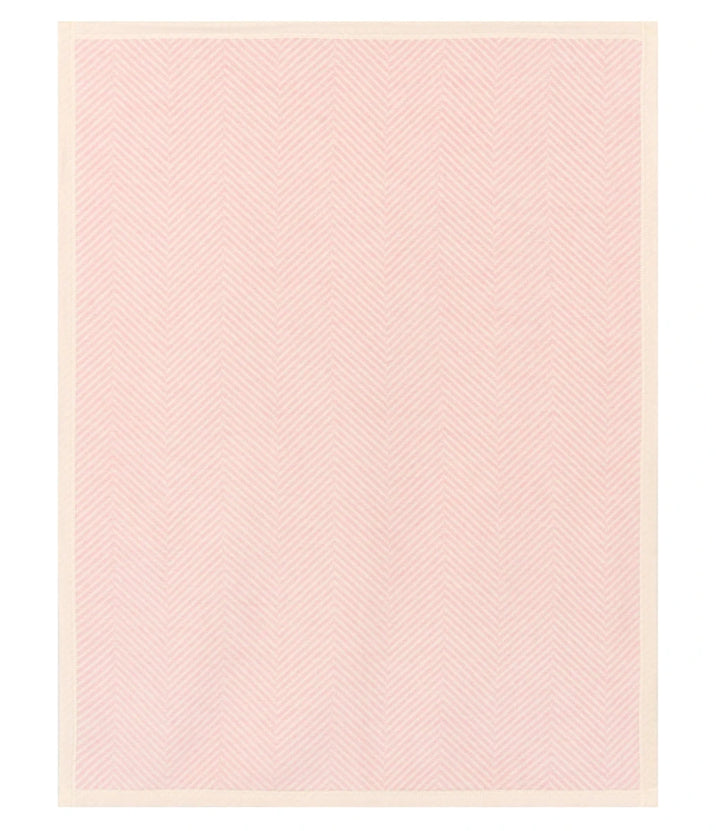 Harborview Herringbone Ballet Pink Mini Baby Blanket ChappyWrap 